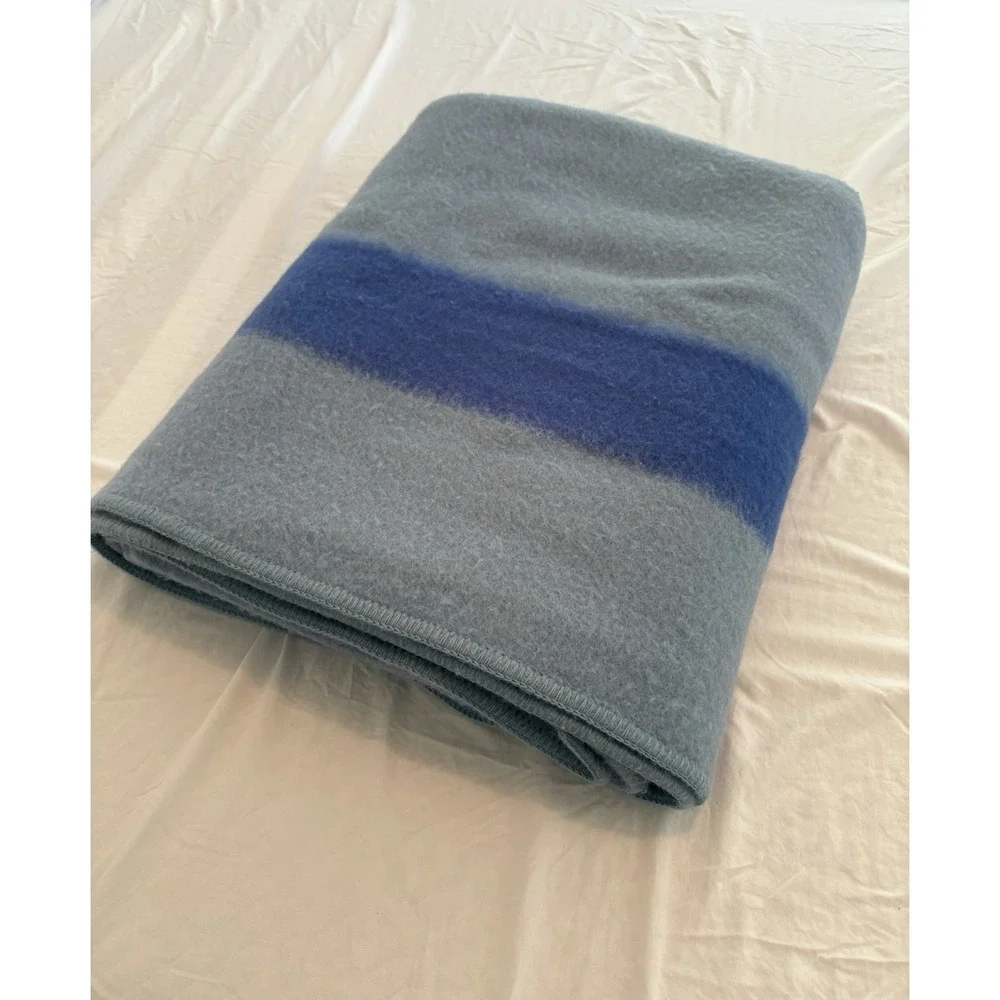 Early's Witney 4 Point Blanket Blue 100% Wool 88